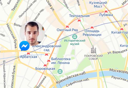 GPS Location fb Messenger
